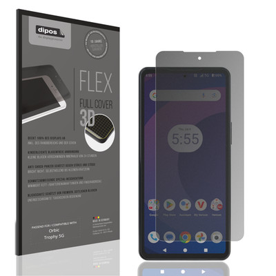 Full Cover Privacy Blickschutzfolie für Orbic Trophy 5G Folie Anti-Shock