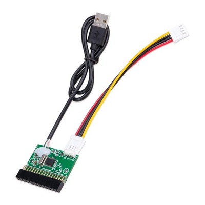 3.5 Inch Floppy Drive 34-Pin to USB Cable Adapter PCB Board with Power Cord