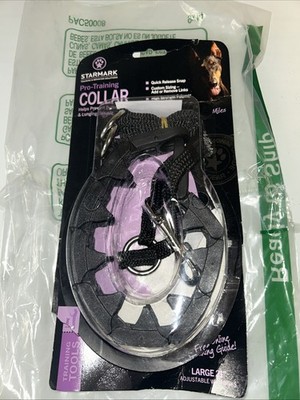 STARMARK Adjustable Pro Training Collar Large 21'' Black.  Open Box. /1R