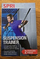 SPRI Gravity Suspension Weight Trainer Black Door System Home Workout NEW