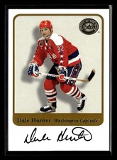2001-02 Fleer Greats of the Game Dale Hunter Autograph Auto RP1368