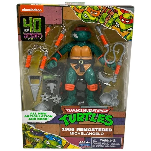 Teenage Mutant Ninja Turtles Michelangelo 1988 Remastered Figure 2024 40th New