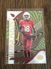 2024 Marvin Harrison Jr Panini illusions Football RC illusionists Green Cardinal