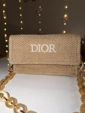 Raffia Crossbody Pouch – Dior Beauty Promotional GWP Item 