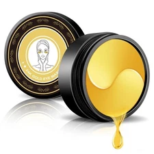 60pcs Under Eye Patches for Dark Circles Puffiness Puffy Eyes 24k Gold