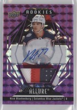 2022-23 Allure Rookies Purple Diamond 1/10 Nick Blankenburg #132 Patch Auto 0ze5