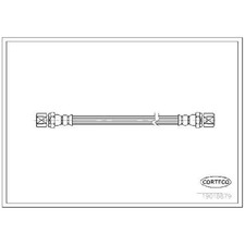 2x Bremsschlauch hinten für Opel Vectra A J89 B J96 id28538