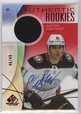 2024 SP Game Used Authentic Rookies Red Jersey /49 Cutter Gauthier #278 Auto 2o7