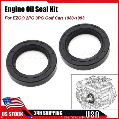 Crankshaft Oil Seal Kit 2PG 3PG 1980-1993 EZGO Golf Cart Engine Crank Seal Set