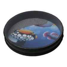 10Inch Ocean Drum Hand Percussion with Hardwood Shell Ocean Sound Drum Musica...