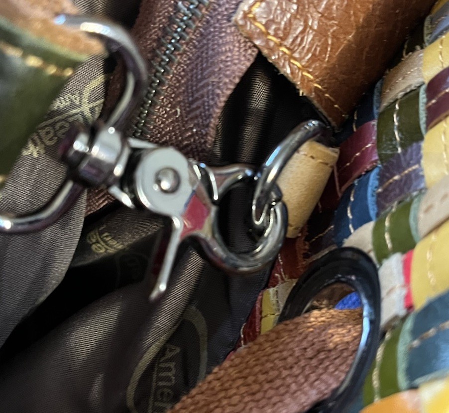 Ameri Leather Extra Large Rainbow Woven Leather T… - image 12