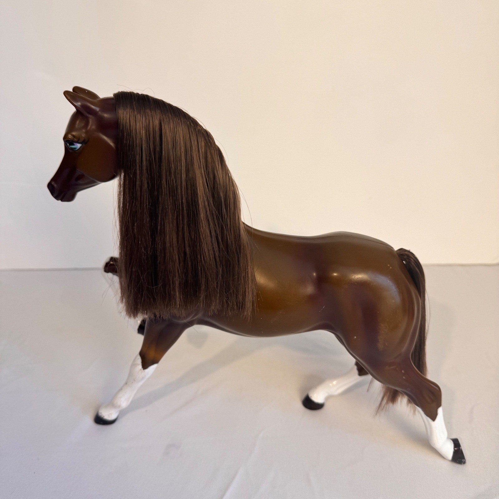 Barbie Champion Horse Toy Brown Prancing Pose Brushable Mane