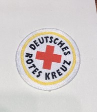 DRK Deutsches Rotes Kreuz Patch Aufnäher Rundlogo 40mm