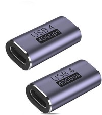 2 Pack USB C Female to Adapter, C Coupler Supporting 100W Power...