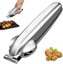 Stainless Steel Heavy Duty Chestnut Clip Opener Nut Cracker Sheller Opening Tool