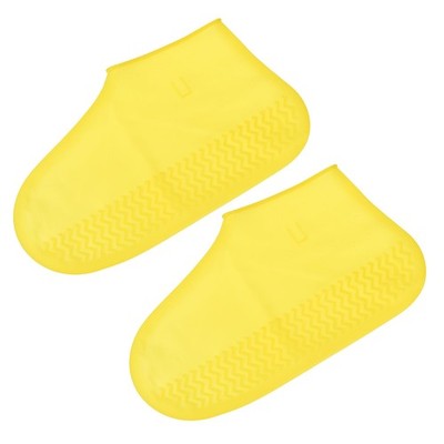 L Folding Waterproof Silicone Shoes Cover, Yellow