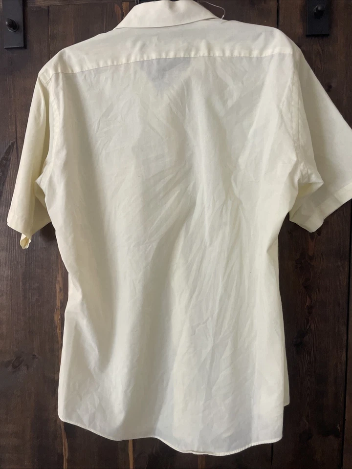 Ketch Men's Vintage Dress Shirt Half Sleeve Single Needle Tailoring Size 16 - Image 4 of 4