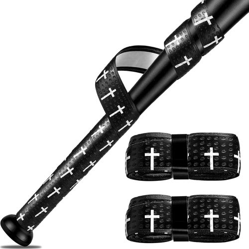 2 Stück Faith Cross Baseballschläger Griffbänder 1,5 mm vorgeschnitten und vollklebend Softball