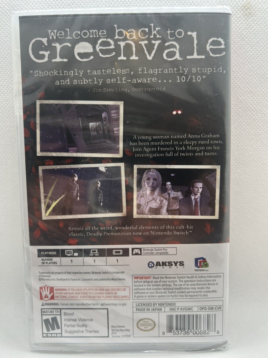 Nintendo Switch Deadly Premonition The Director's Cut 81aWZoi9uXL._UF350,350_QL50_.jpg