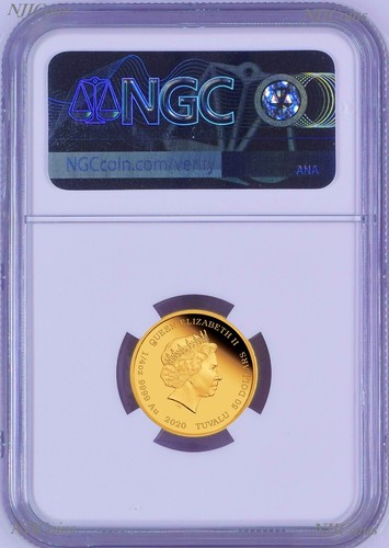 2020 James Bond 007 Proof $50 1/4oz .9999 Gold COIN NGC PF 70 PF70 Brown Label - Picture 2 of 4