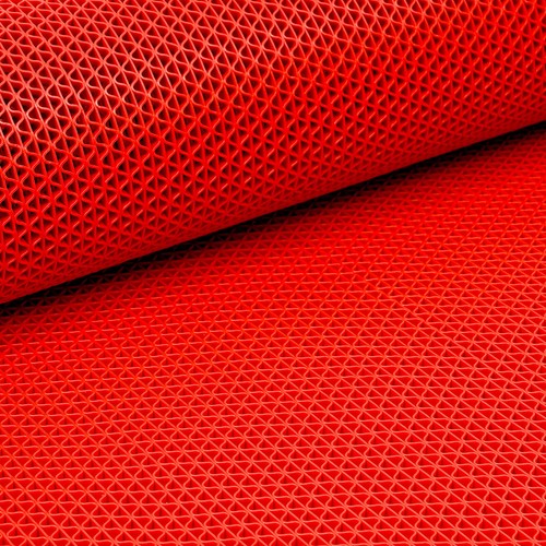 90x300 Cm Thick 5mm Pvc Hollow Anti Slip Floor Mat Non-Slip Floor Mat - Red New - Picture 8 of 13