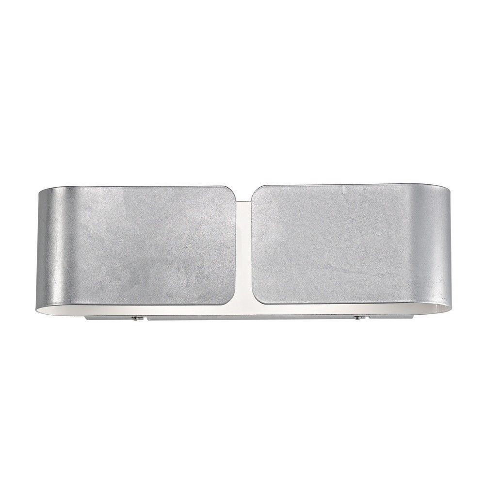 IDEAL LUX CLIP AP2 SMALL ARGENTO, lampada da parete moderna applique in metallo