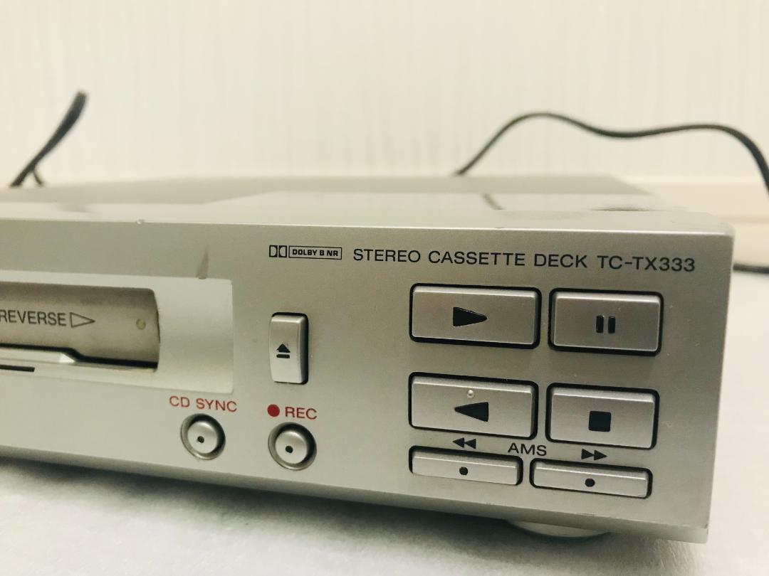SONY TC-TX333 Auto-Reverse Cassette Deck Tested and working fine