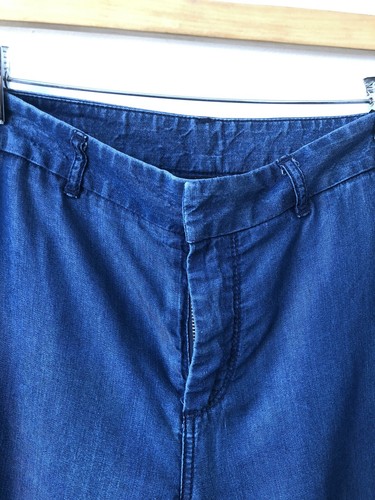 Banana republic pants women blue sz 6P harem tapered casual denim summer trou - Picture 6 of 17