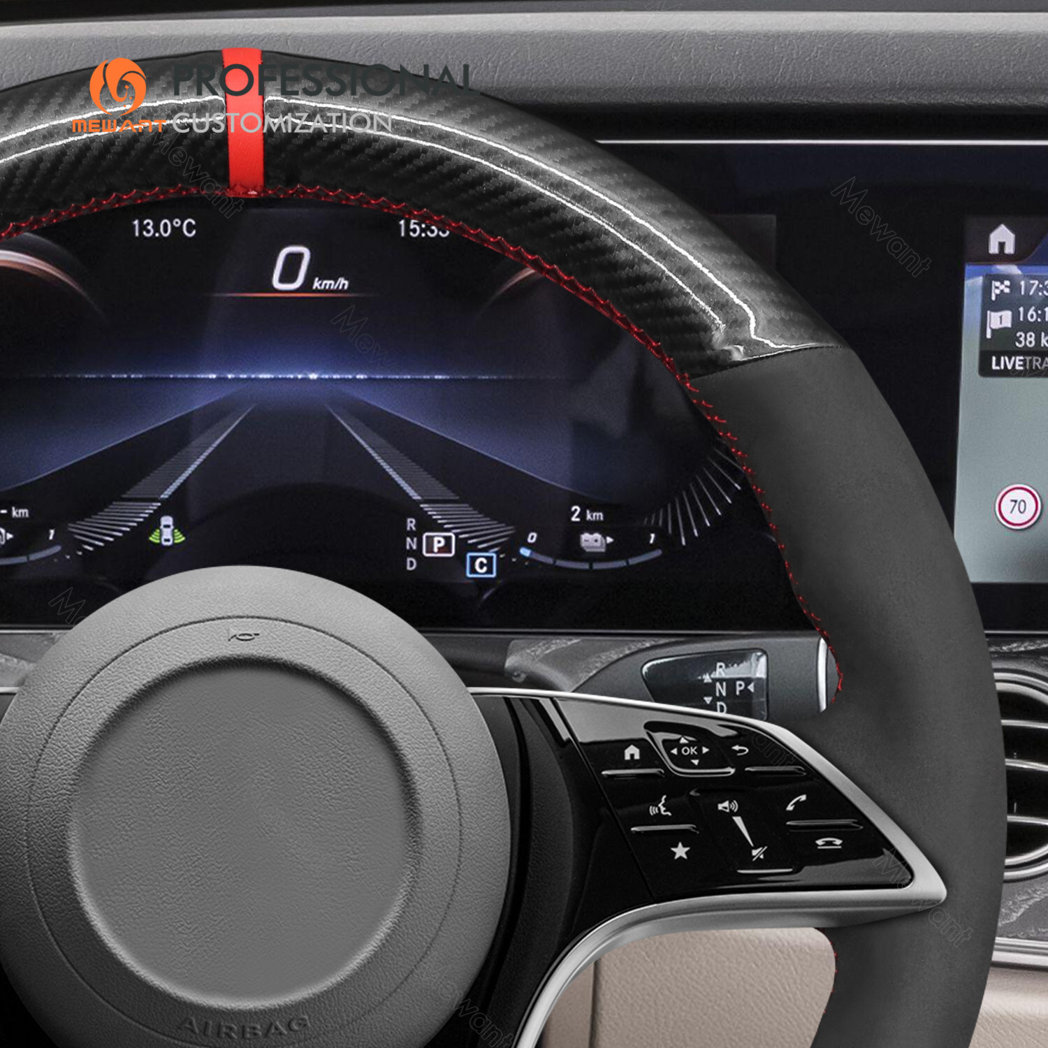 Carbon Lenkradblende Für Mercedes - Einfach Kleben