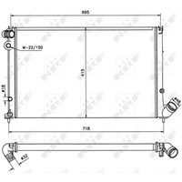 KüHler WasserküHler MotorküHler Passend FüR Peugeot 406 8B 1.8 16V 2.0 8E/F 8C