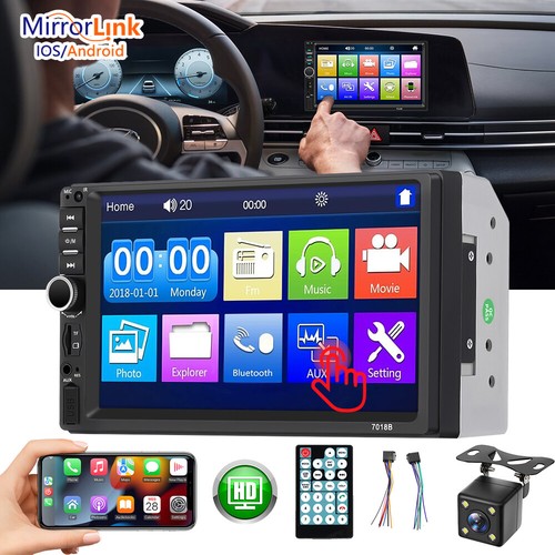 Lettore MP5 7 pollici 2 din autoradio per autoradio lettore multimediale touch screen - Foto 21 di 22