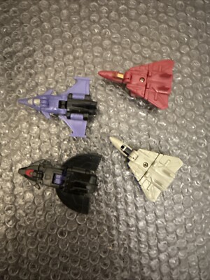 Vintage 1989 G1 Transformers Micromasters Air Strike Patrol & Airwave Mini Jets
