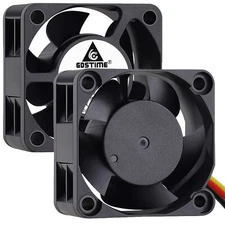 40mm Fan 12V 3Pin Fan 40mm x 40mm x 20mm 4020 Brushless CPU Cooler 2-Pack