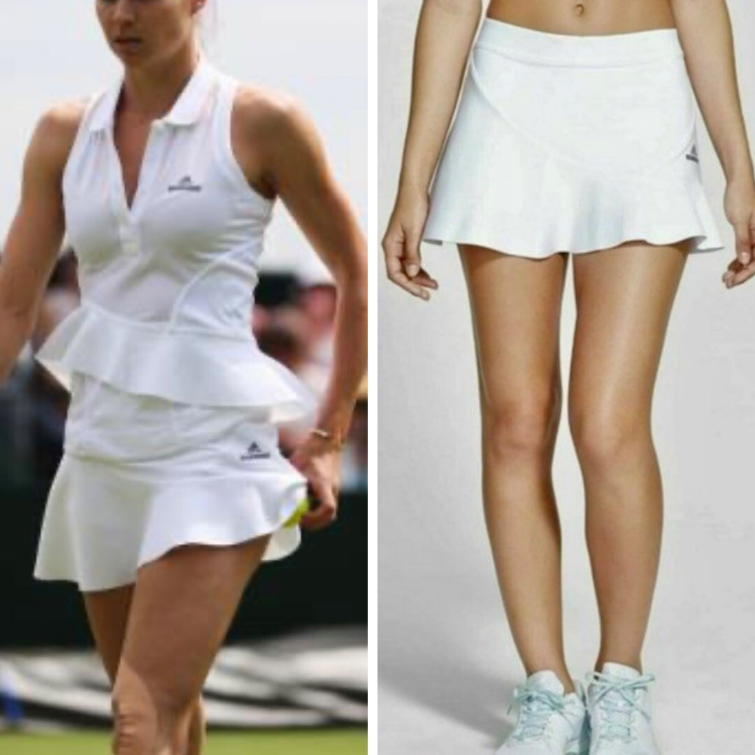 Adidas Stella McCartney Barricade Skort Ruffle Skirt with Adidas Stella McCartney Barricade Skort Ruffle Skirt with