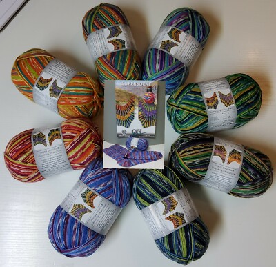 Sockenwolle, ONline Supersocke 4-fach, Anden Color,  Sort. 315, 100g Knäuel