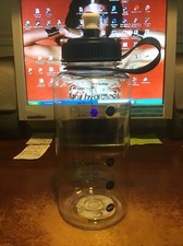 TESCO BLUE  1L  METRIC SCALES WATER BOTTLE BIRTHDAY CHRISTMAS THIRST LADES