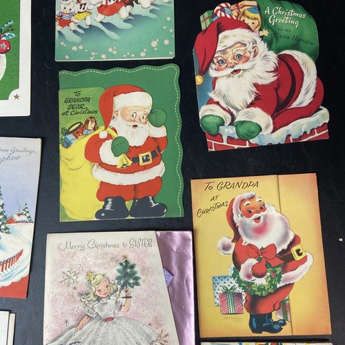 Vintage Lot Of 23 Christmas Cards 1940s-1950s BLANK - Picture 17 of 17