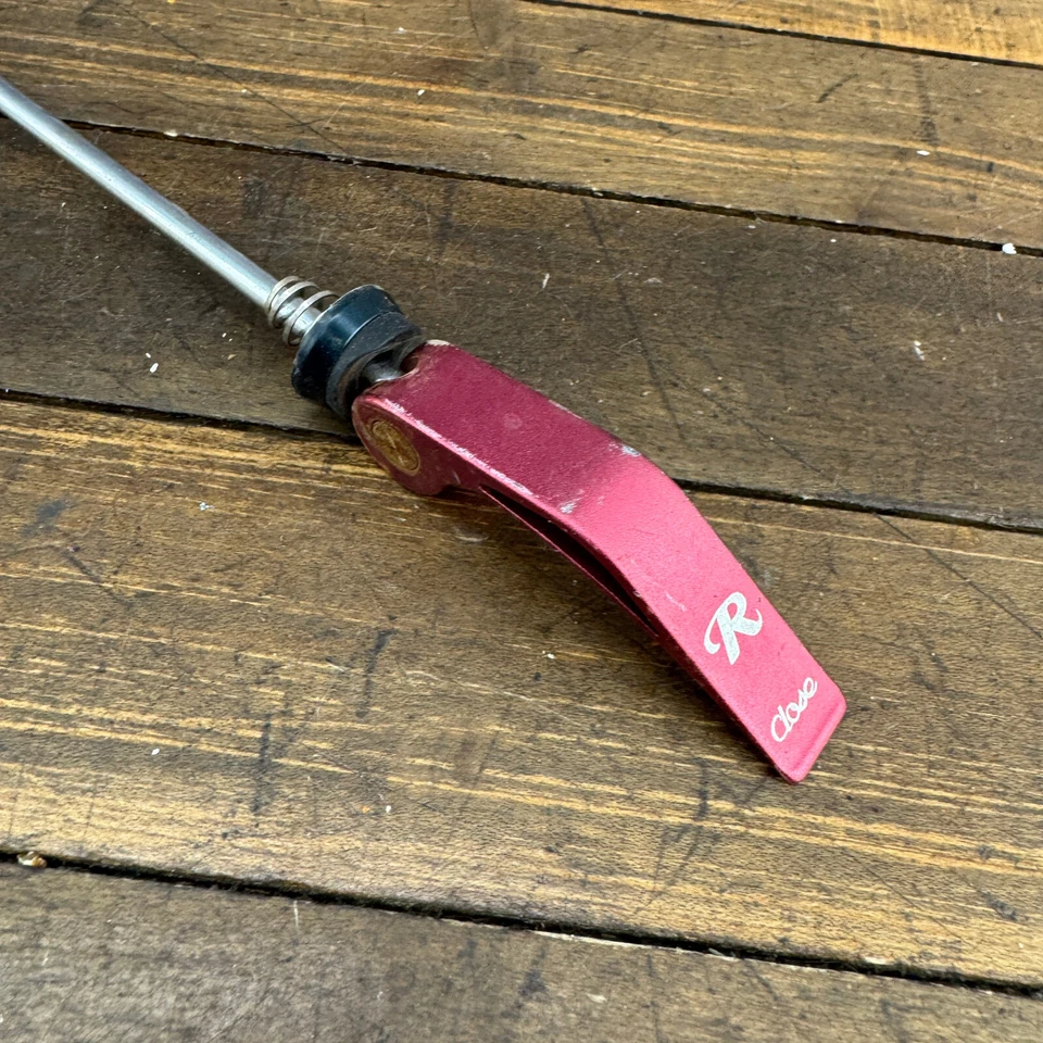 Vintage Rolf Front Skewer 100 mm RED Race QR Quick Release Alloy 90s 00s - Image 2 of 4