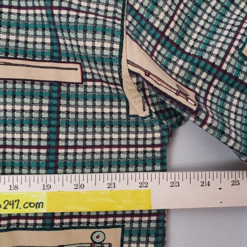 Camisa Wrangler de Ropa Resistente para Hombre XL Verde Polo Carretes de Pesca a Cuadros - Imagen 7 de 12