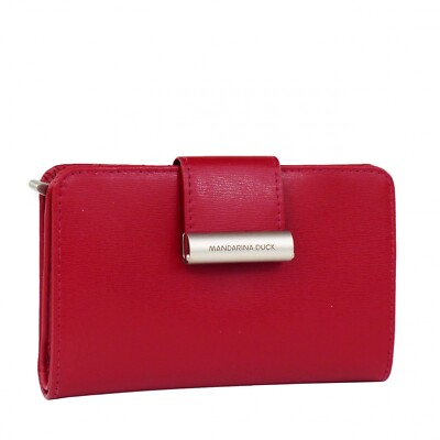 Mandarina Duck Borsellino Donna Rosso Medio Doppio Scomparo Wallet  RAP15