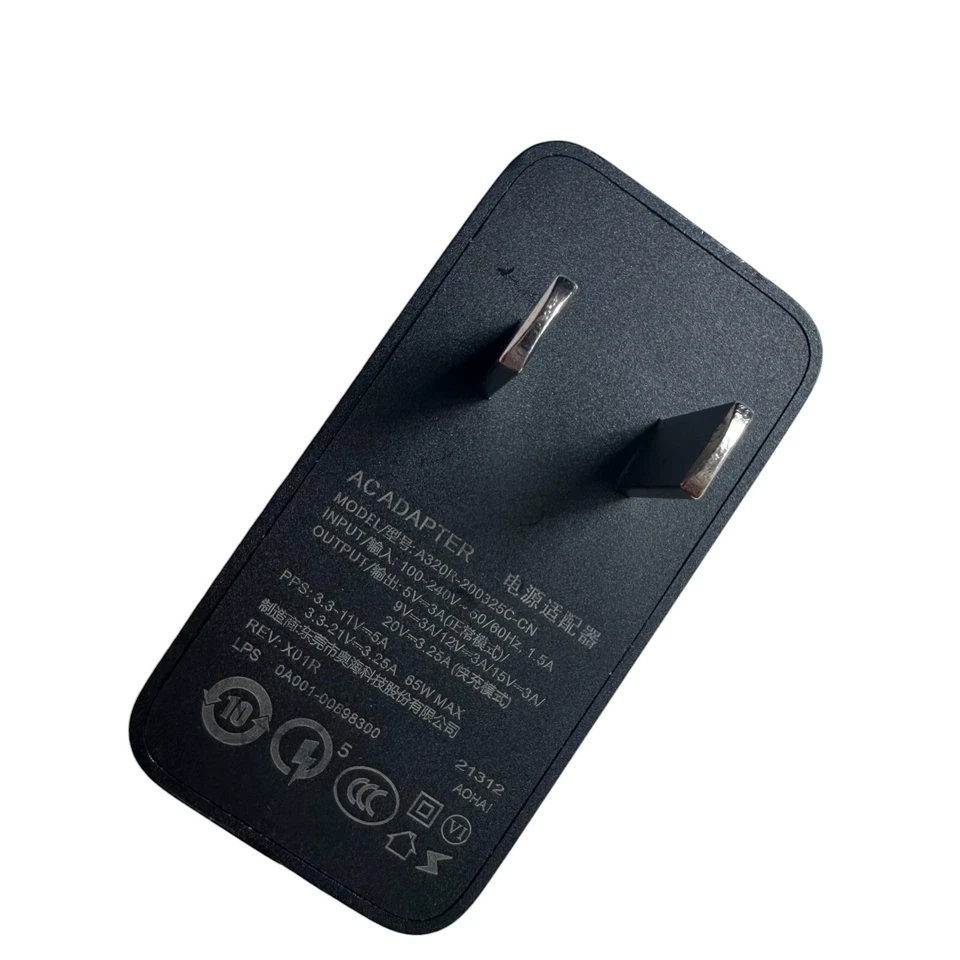 Adaptador carregador original 65W e cabo USB-C para ASUS ROG 9 8 7S 6 6 Pro 5 5S - Imagem 3 de 4