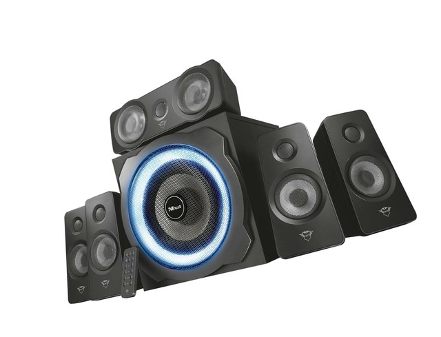trust gaming gxt 658 tytan 5.1 surround sound speaker system
