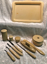 Vintage Art Deco Celluloid Dresser Vanity Set 17 pieces