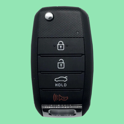 OEM Kia Forte 2013-2016 4 Button Flip Key Remote OSLOKA-870T +New Flip Key Blade