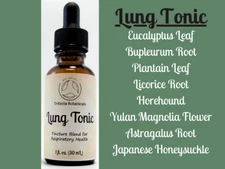 LUNG TONIC Herbal Tincture Blend / Liquid Extract / Organic Apothecary Herbs