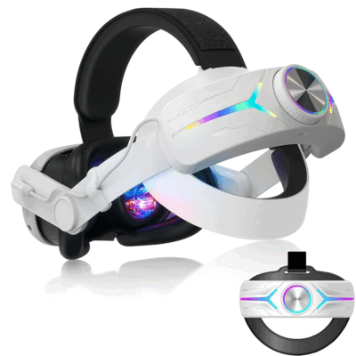 For Meta Oculus Quest 3 VR with 8000mAh Battery Elite Head