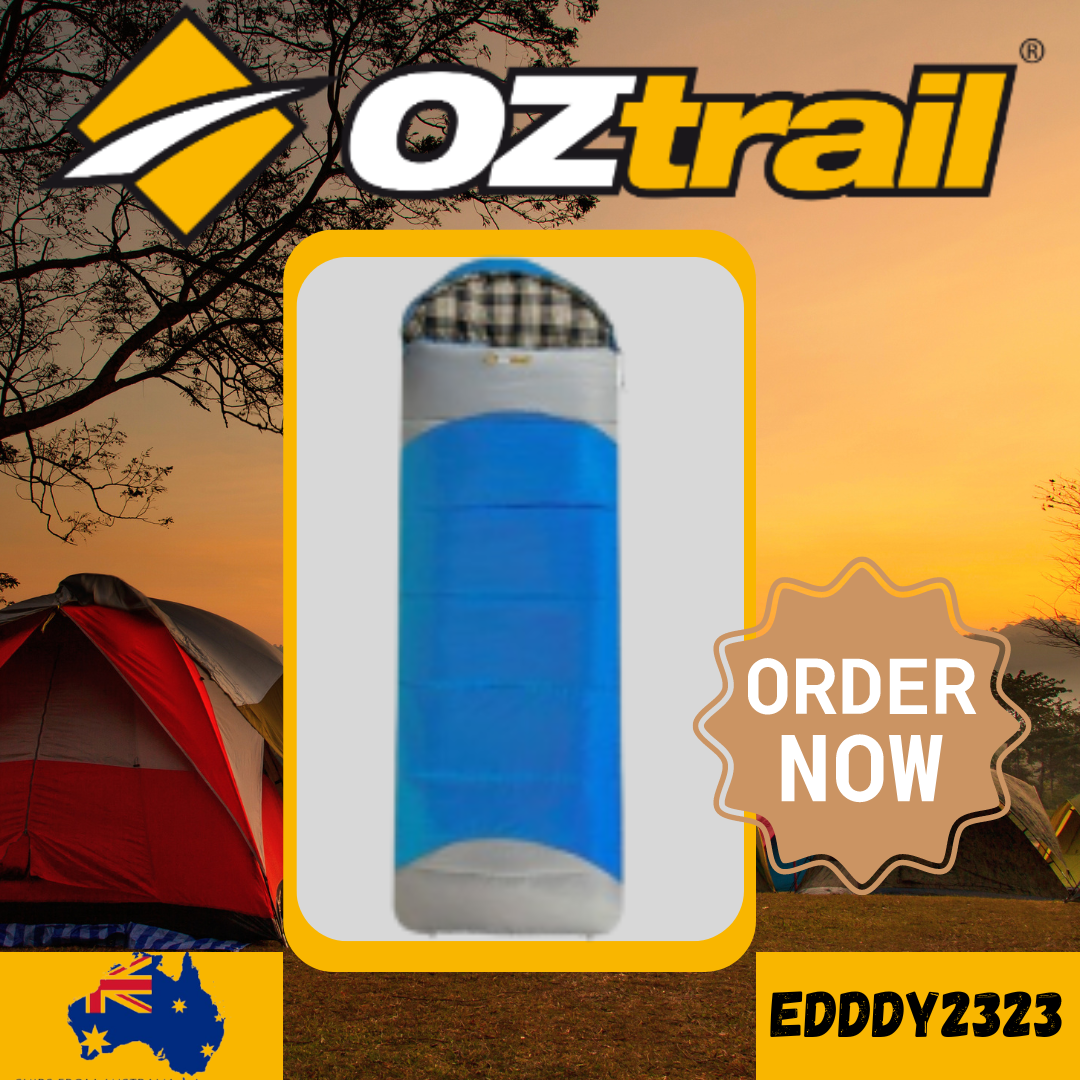 OZTRAIL MOUNTAIN VIEW JUMBO HOODED SLEEPING BAG -7C