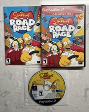 The Simpsons Road Rage & The Simpsons Game (Sony PlayStation 2 2001 2007) TESTED