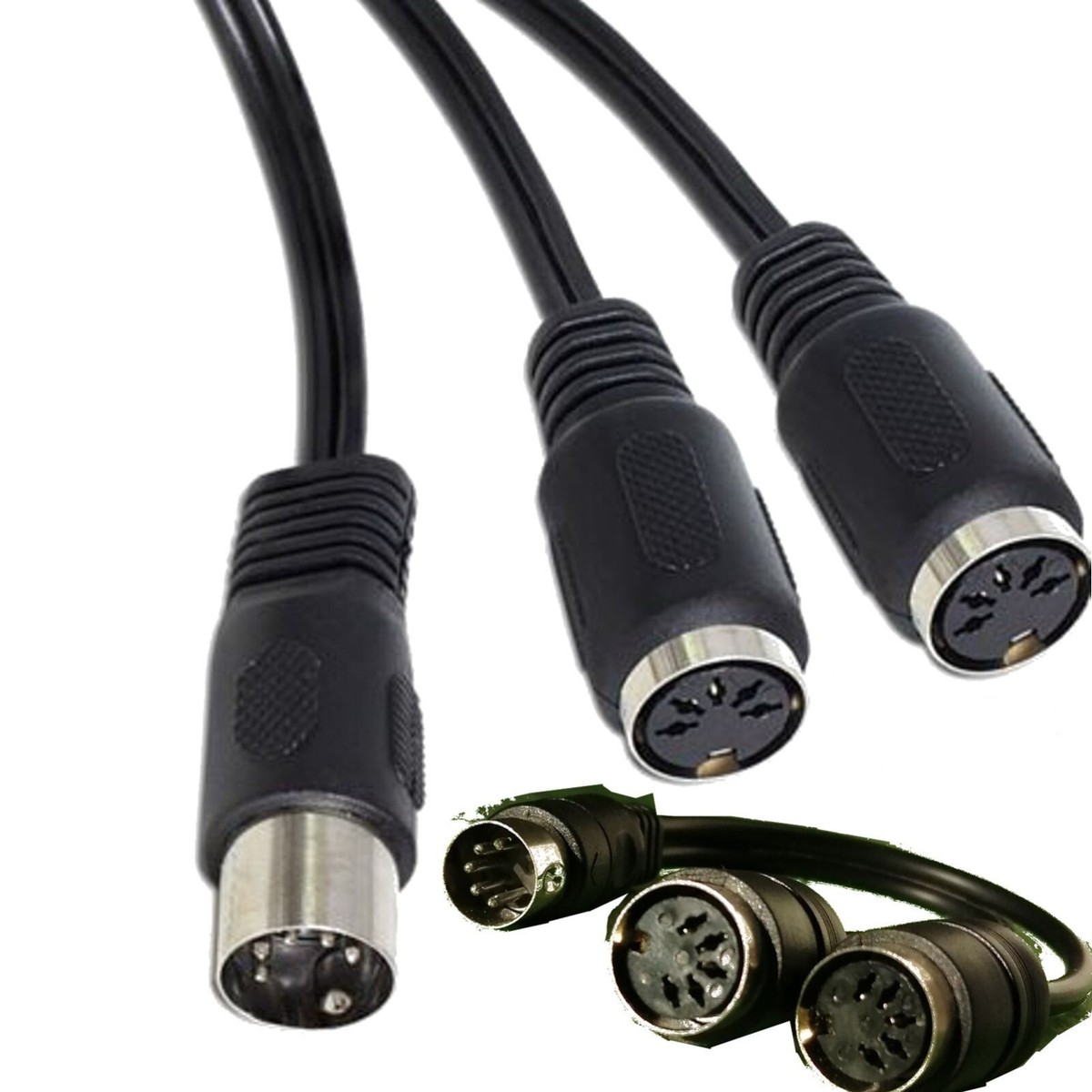 SYSTEM-S S-Video Kabel 180 Cm - 6-Pin Stecker Mit Doppel-Winkel
