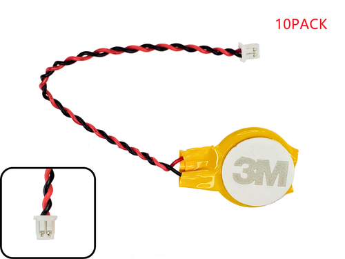 10 x batterie 2 broches RTC BIOS CMOS pour ordinateur portable Lenovo Acer HP Dell Asus Toshiba IBM - Photo 9/9